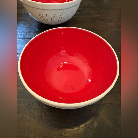 Rae Dunn OG Ceramic Christmas Bowl Set - Picture 3 of 4